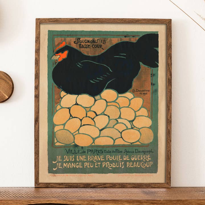 Vintage French Rooster for wholesale by Capricorn Press
