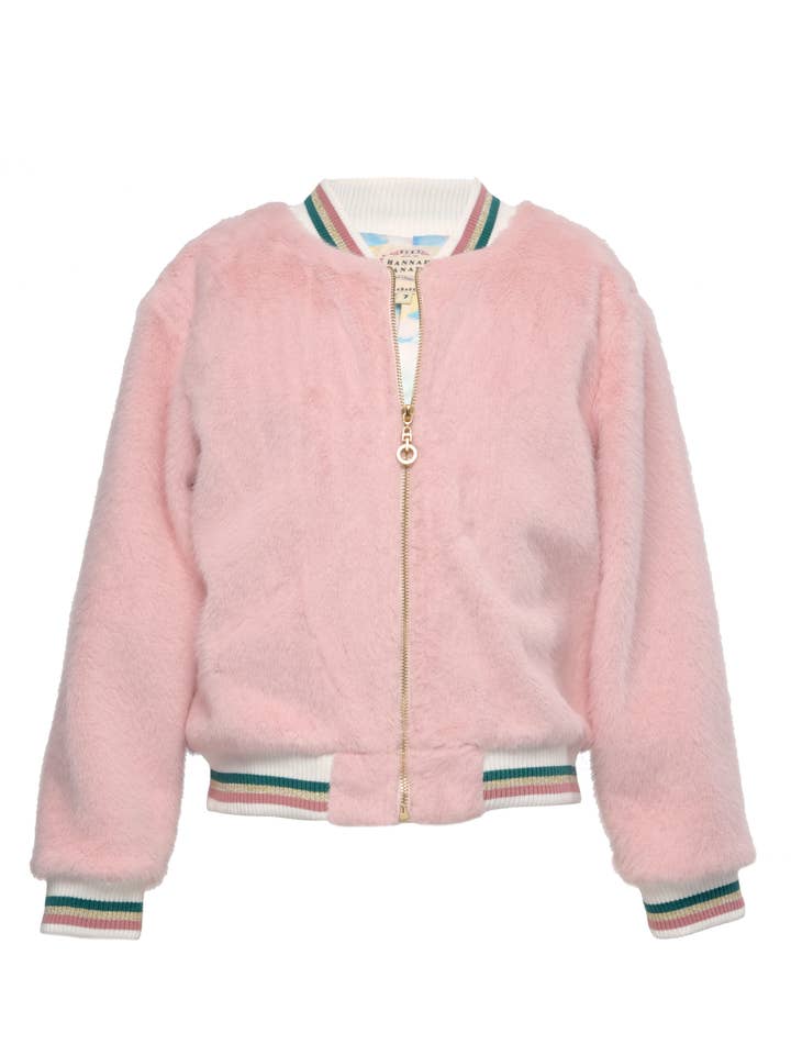 Rosa Multi Giacca arcobaleno in pelliccia sintetica in vendita all'ingrosso su Faire