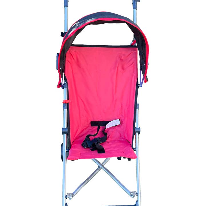 1232R Umbrella Stroller Round Canopy, Red/Black Colour for wholesale by Amoroso Baby, Amoroso Pet, Quest, SCKS8, TAWA, Nirvana