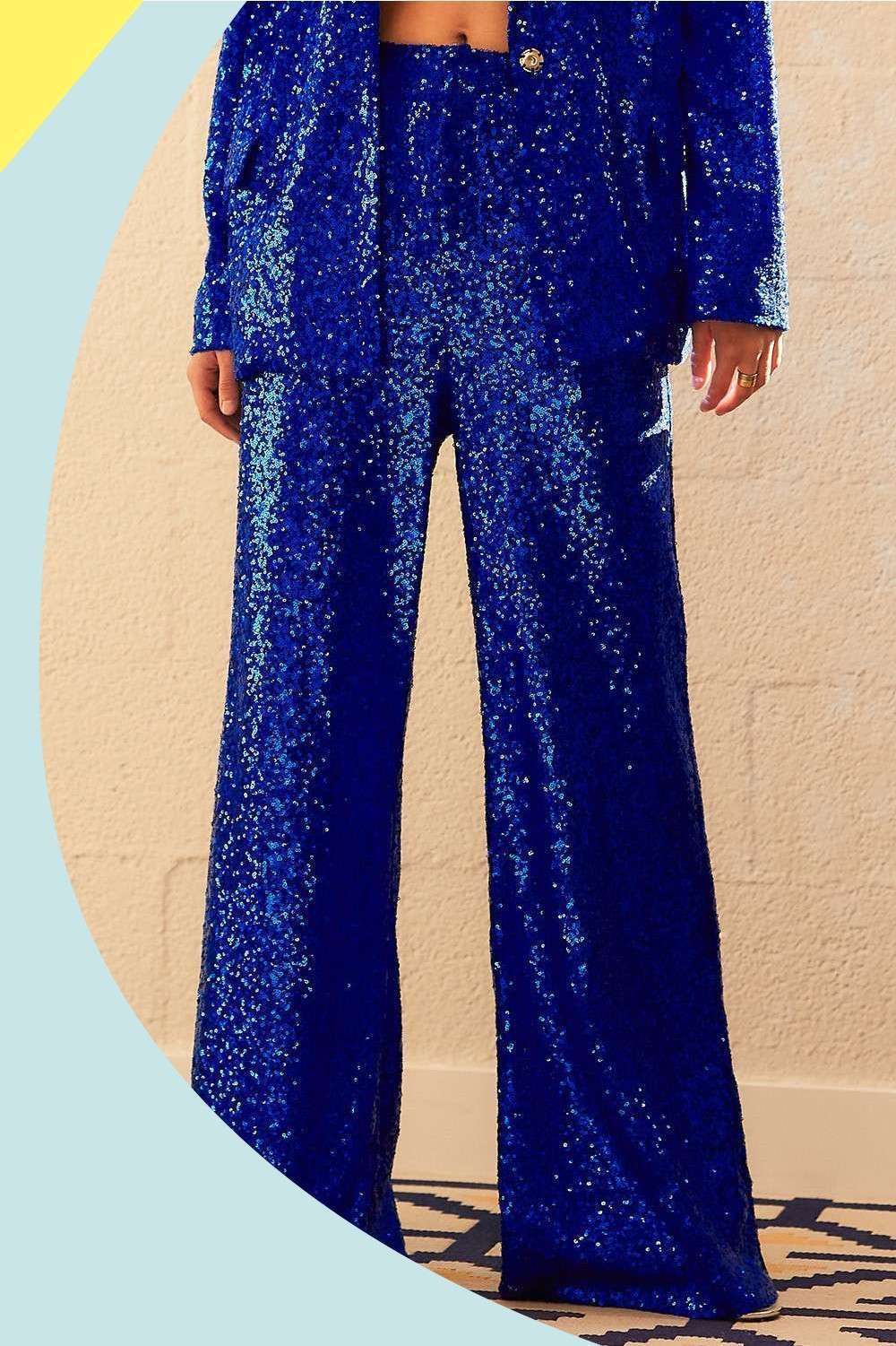 Main Strip - Wholesale Pants - Women's - Sequin Flare Pants – Sparkle Outfit Ready to Ship Party Look9