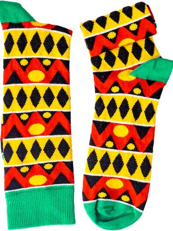 Calzini Kizomba Kente per la vendita all'ingrosso da parte di Afrisocks
