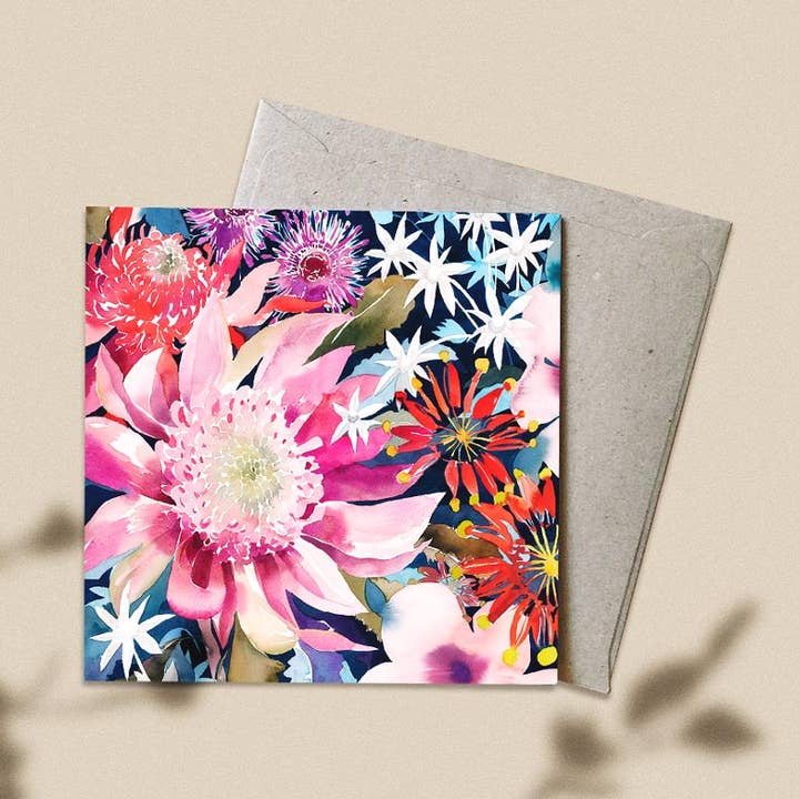 Natalie Martin | Australian Watercolour Artist - Wholesale Everyday Greeting Card - 'The Australian Garden' Greeting Card