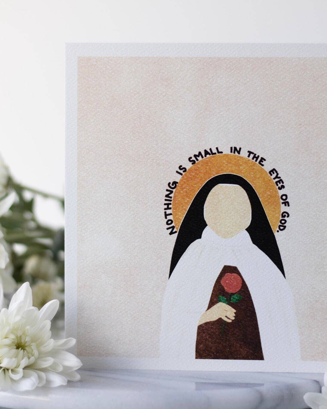 Small Things Print Co. - Wholesale Art Print - St. Therese of Lisieux Print, 6x6 in, St. Therese of Lisieux4
