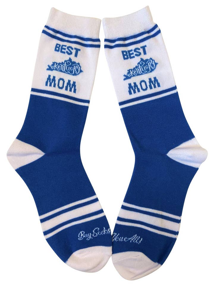 Best Kentucky Mom calcetines azules y blancos para mujer para venta al por mayor de Buy Socks You All