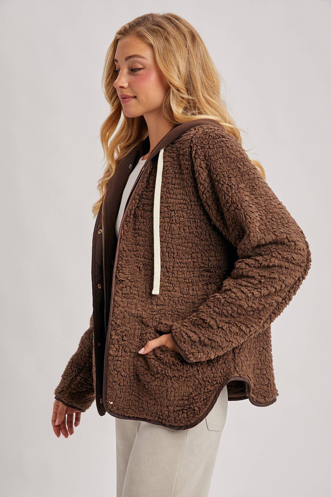 Bluivy - Wholesale Jacket - Women's - SHERPA ADJUSTABLE HOODED JACKET15