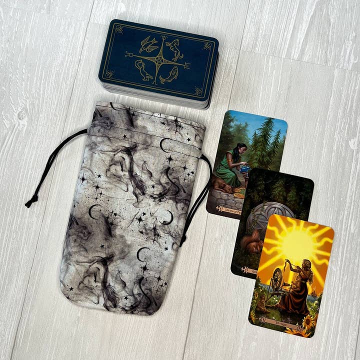 Threads of Tarot - Wholesale Pouch - Women's - Moon Tarot Card Bag2