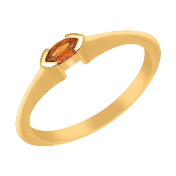 Star Joya - Wholesale Single Stone/Solitaire Ring - Marquise Cut 0.20 Ctw Citrine 925 Sterling Silver Women Wedding Ring4