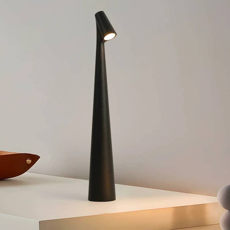 Kiyo Home - Vente Lampes d'appoint/de bureau - Lampe Cône Minimaliste | Lampe de Table LED Portable | Alimentée par USB2