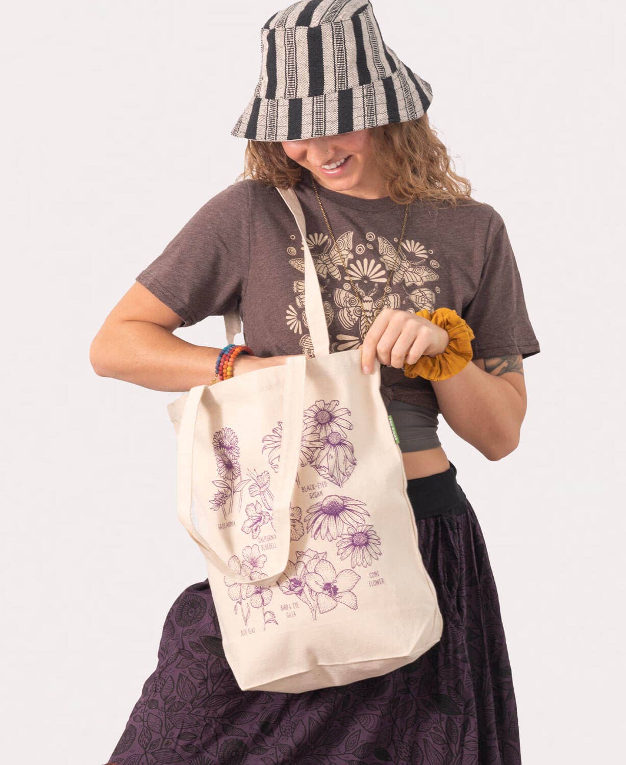 Soul Flower - Wholesale Tote Bag - Unisex - Wild Flower Botanical Tote Bag - Flower Garden Totes1