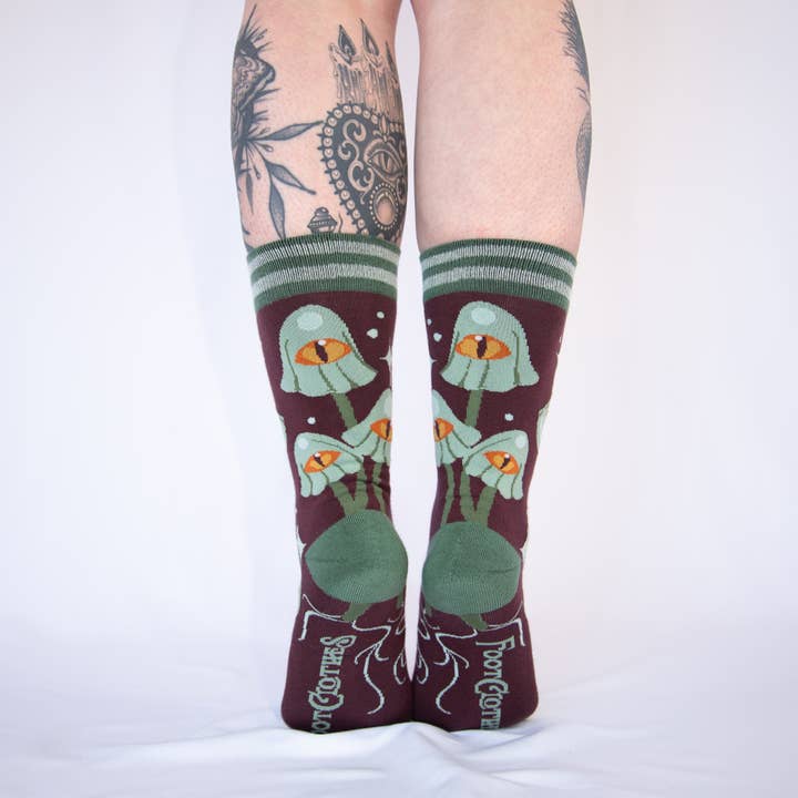 FootClothes LLC - Wholesale Socks - Unisex - Mystic Mushrooms Crew Socks18