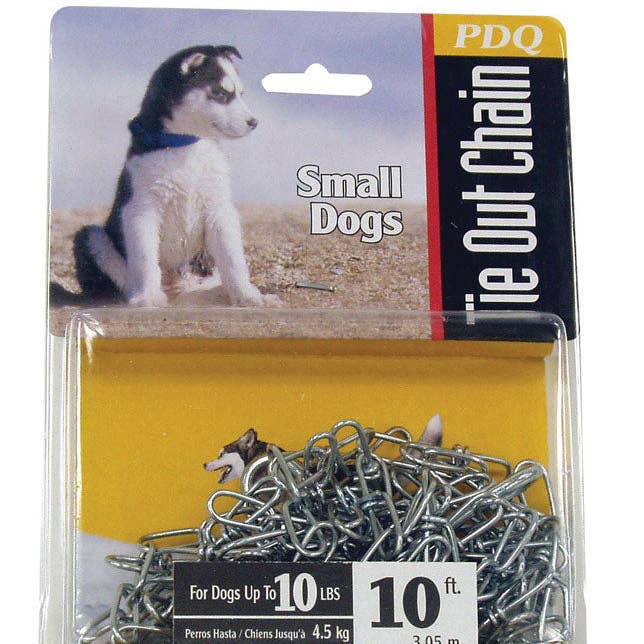 Everyday Supply Co - Wholesale Pet Leash - Dog - PDQ - PDQ Silver Swivel Steel Dog Tie Out Chain Small0