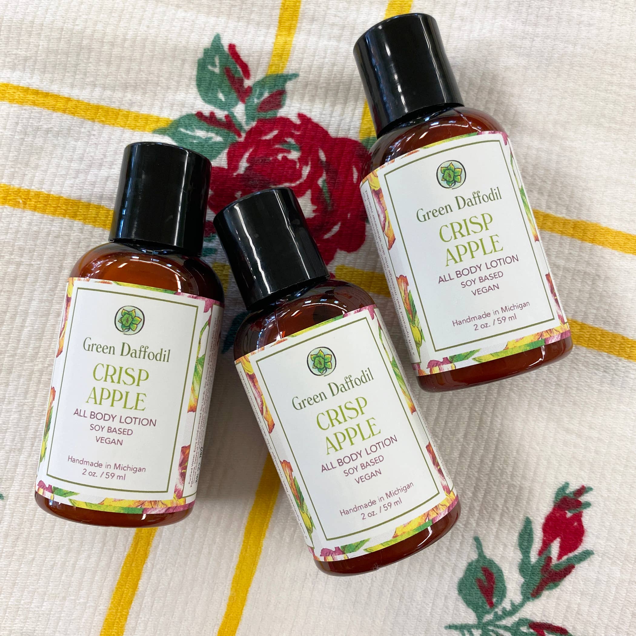 Green Daffodil Bath & Body - Wholesale Hand & Body Lotion - Crisp Apple Mini Soy Lotion Bottle - Travel Size1