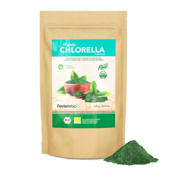 NORTEM BIO TECHNOLOGY GROUP - Venta al por mayor Proteínas y superalimentos en polvo - Chlorella Ecológica En Polvo 400 G. Máxima Pureza. 100%