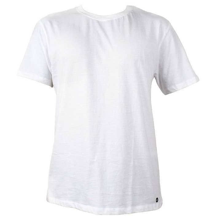 West Path - Wholesale T-Shirt - Men's - Men's Organic Cotton Tee Shirt - Fair Trade Certified, White