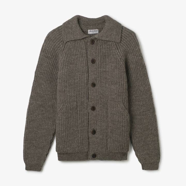 Canadian Woollen - Wholesale Knit Sweater - Unisex - HAND KNIT WOOL SIMPLE CARDIGAN1