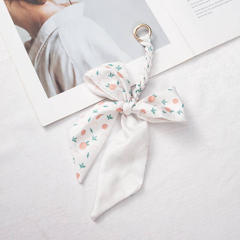 Dipped Shop - Wholesale Purse/Bag Accessory - Women's - Elegant Satin Scarf Bow Bag Charms DP25D6781