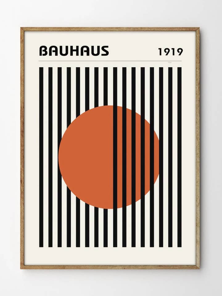 Theo van Doesburg, Bauhaus orange circle pour la vente par Gustave
