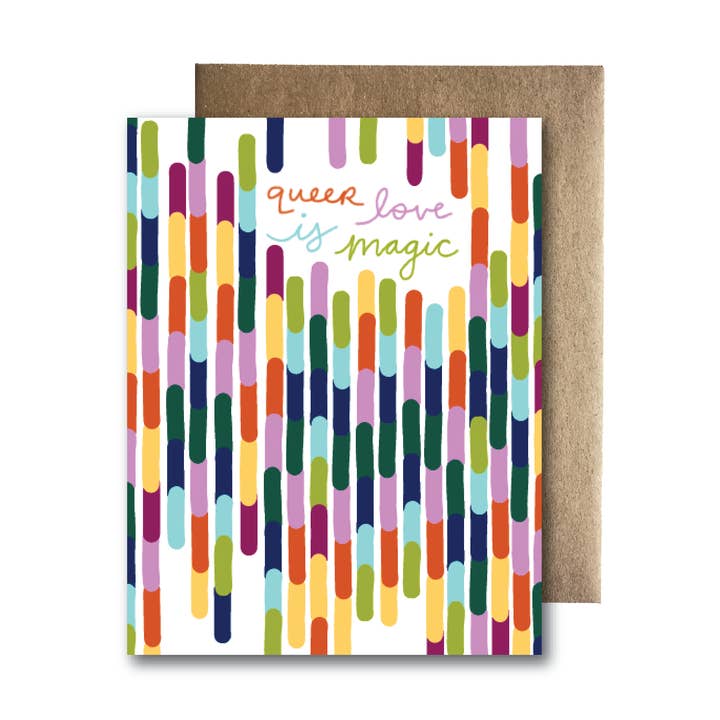 Queer Love is Magic for wholesale by Maija Rebecca Hand Drawn