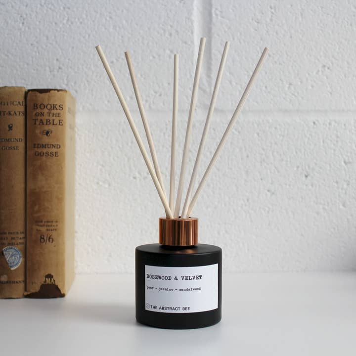 Rosewood & Velvet Reed Diffuser for wholesale by The Abstract Bee