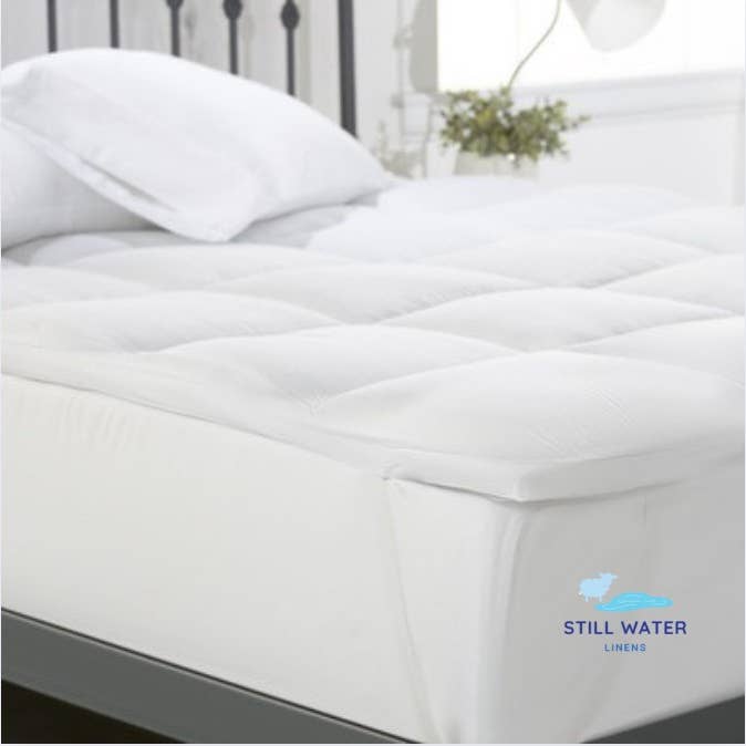 Still Water Linens - Wholesale Mattress Pad/Protector - Plush Mattress Topper Overfilled - 4 Pack