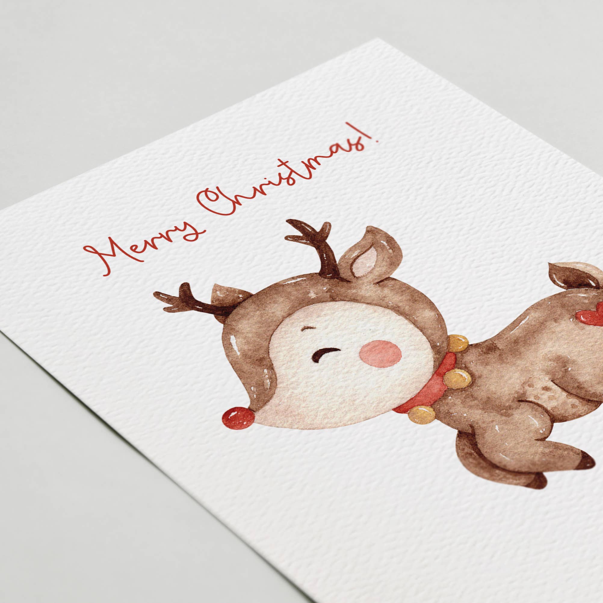 Blue Thistle - Wholesale Christmas Card - Merry Christmas Card, Rudolph, Santa's Red Nosed Reindeer1