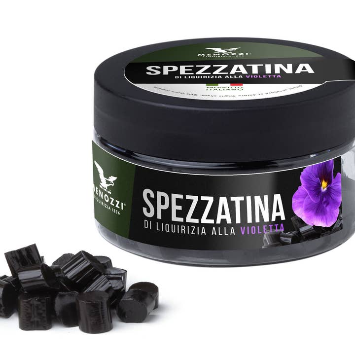 Guiso de regaliz violeta 50 gramos para venta al por mayor de Menozzi De Rosa 1836