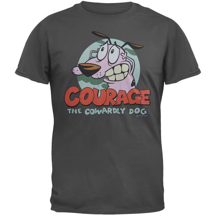 Courage the Cowardly Dog - Nervous Logo Men's T Shirt for wholesale by Official Store