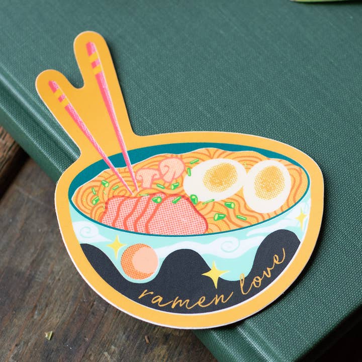 Wildkat Studio - Wholesale Sticker - Ramen Love Vinyl Sticker0