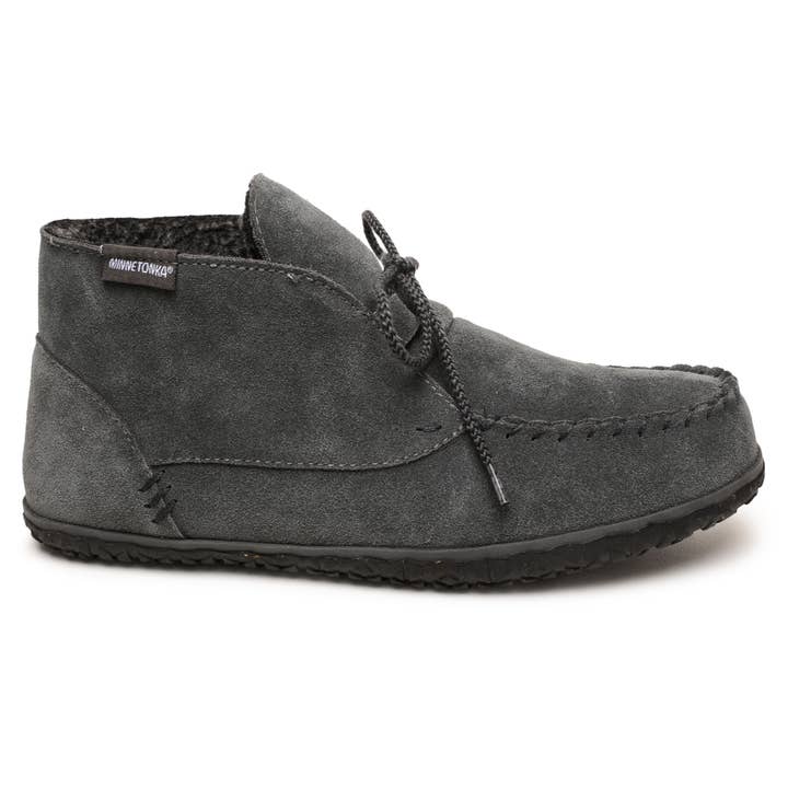 Minnetonka - Wholesale Slippers - Men's - Men's Torrey Suede Slipper Bootie w/ Cozy Berber Lining1