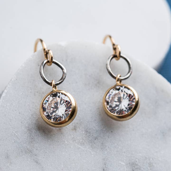 Cubic Zirconia Drop Earrings for wholesale by Original Hardware