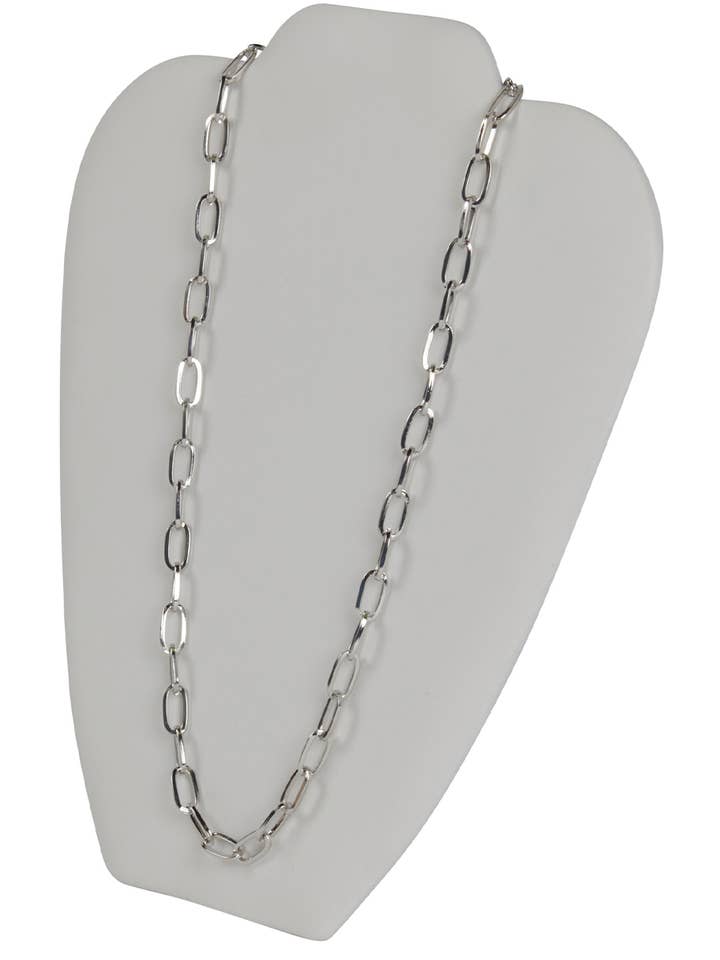 White Faux Leather Necklace Display Easel -7 1/8"W x 8 3/8"H for wholesale by Store Supply Warehouse