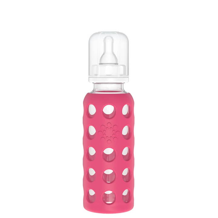 Lifefactory - Wholesale Baby Bottle - 9oz Glass Baby Bottle - Stage 2 Nipple, Stopper, and Cap1