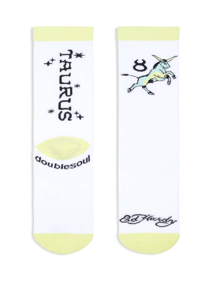 doublesoul - Vente Chaussettes – unisexe - Chaussette haute zodiaque Ed Hardy3