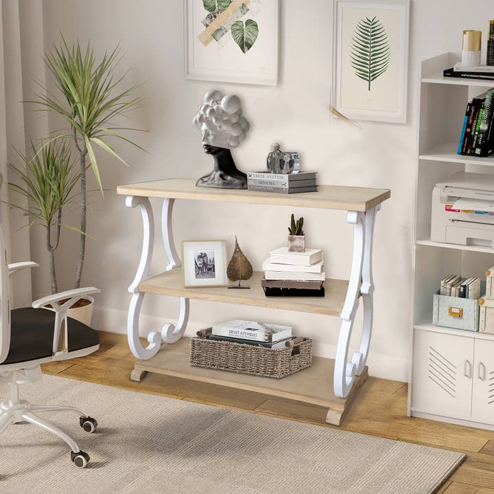 Paris Loft Inc - Wholesale Console Table - Farmhouse Rustic Wood Console Table