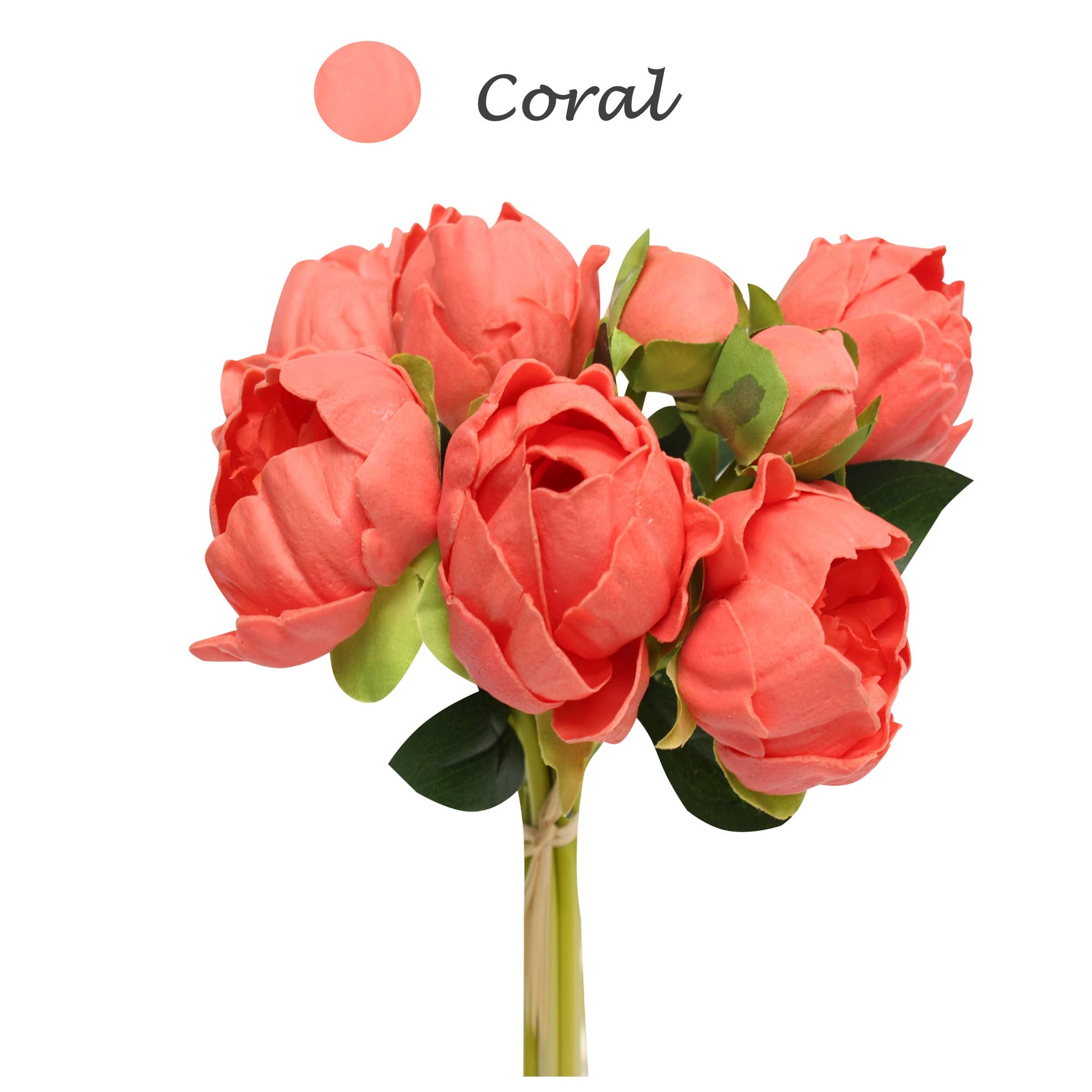 Angel Isabella - Wholesale Artificial Flowers - Case Packed Value-10 Bundles Real Touch Faux Peony bundle14