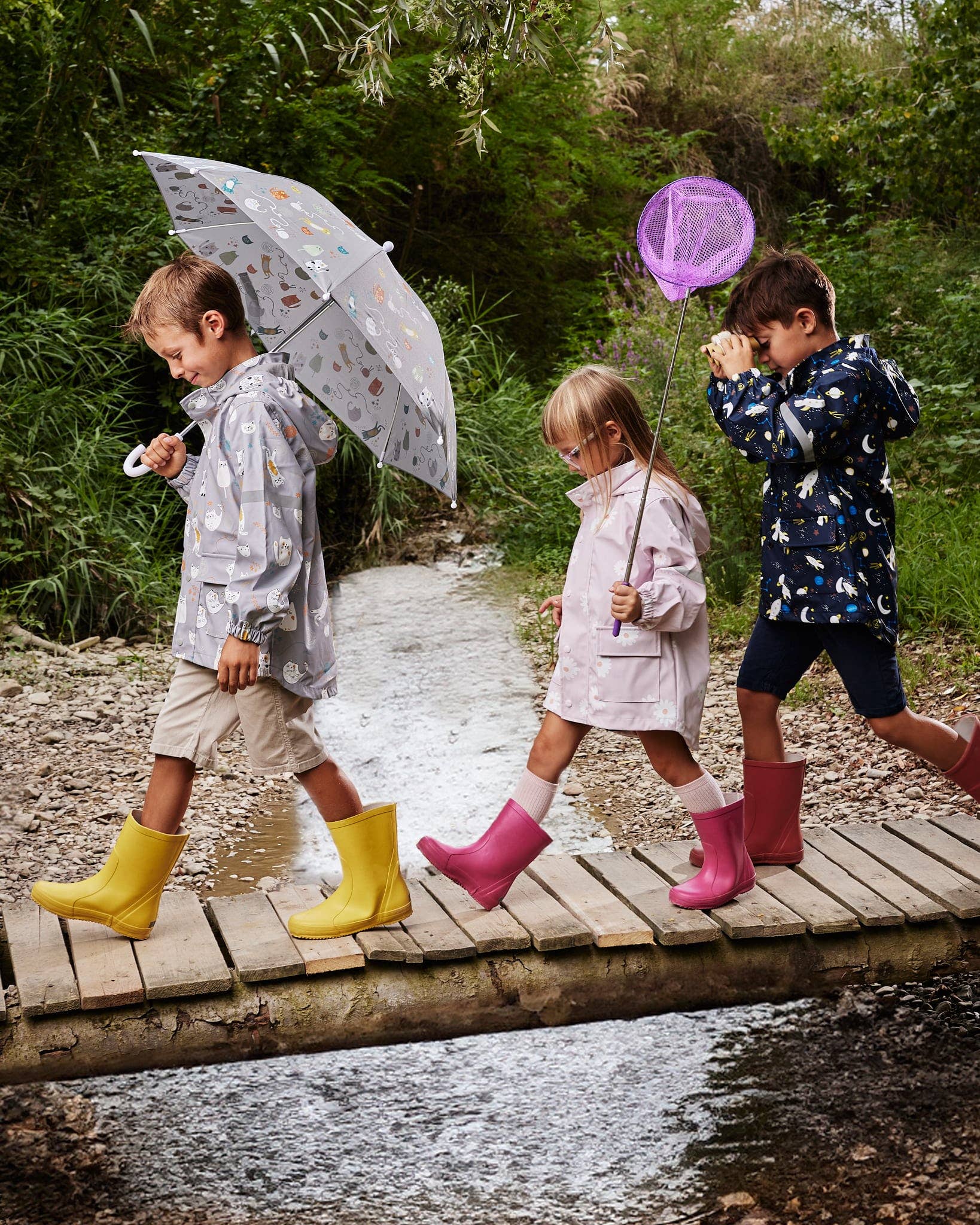 ECOMIKRO by Tatanatura - Wholesale Raincoat - Kids - The Color Changers by Mikro8