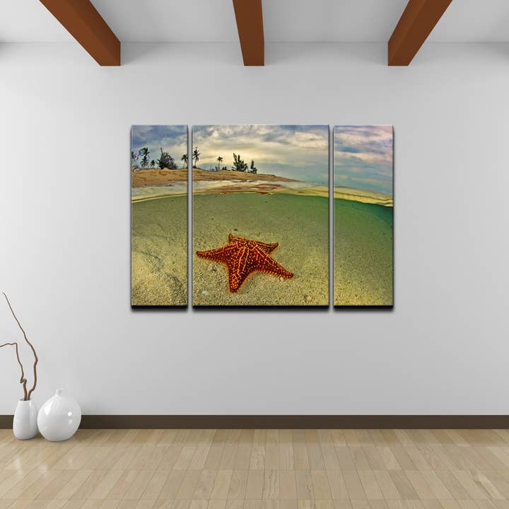 Chris Doherty 'Sunset' 3-delige canvas kunstset voor wholesale door Ready2hangart, Inc.