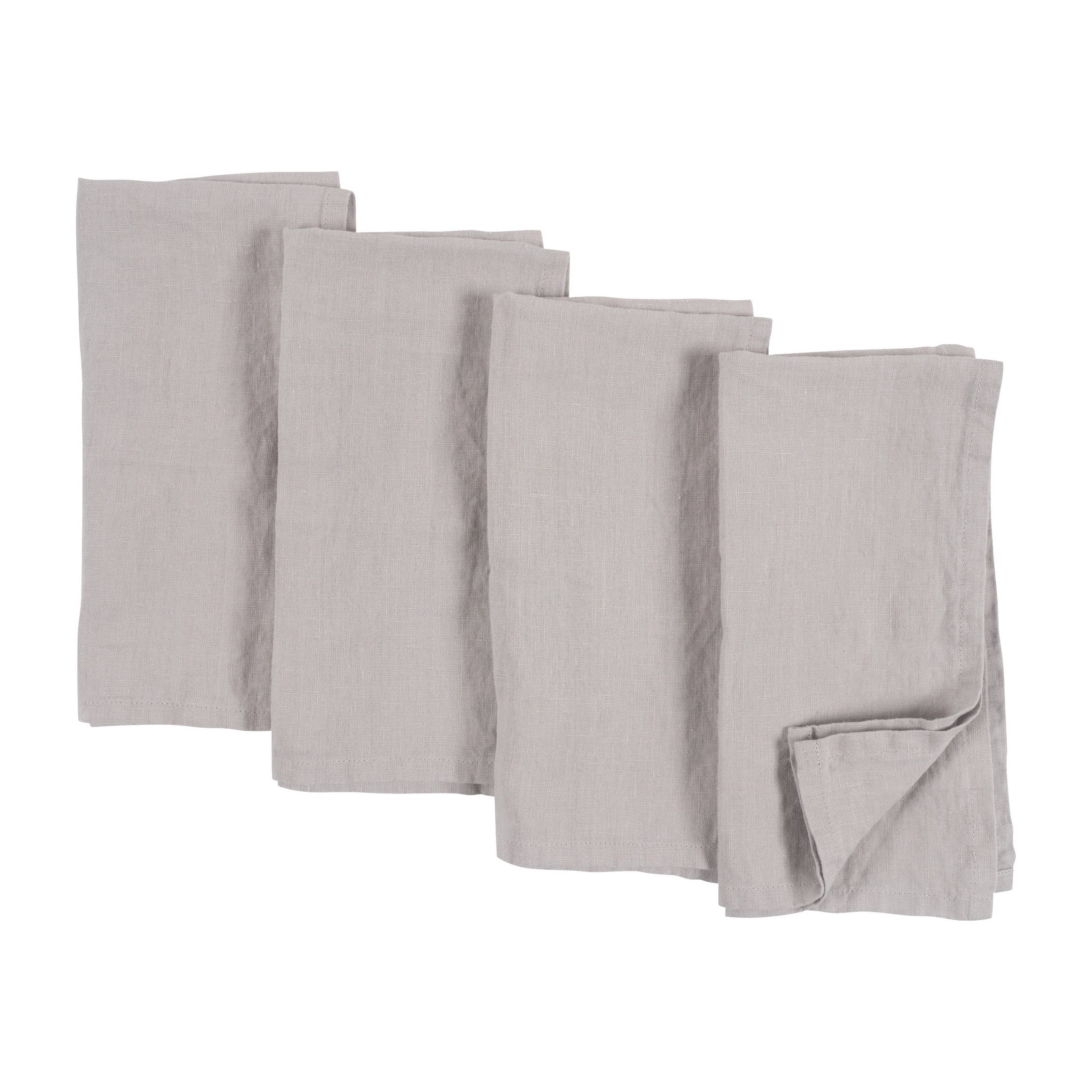 KAF Home - Wholesale Dinner & Cloth Napkin - Verona 100% Stone Washed Linen Napkins-Set Of 4, 20" x 20"0
