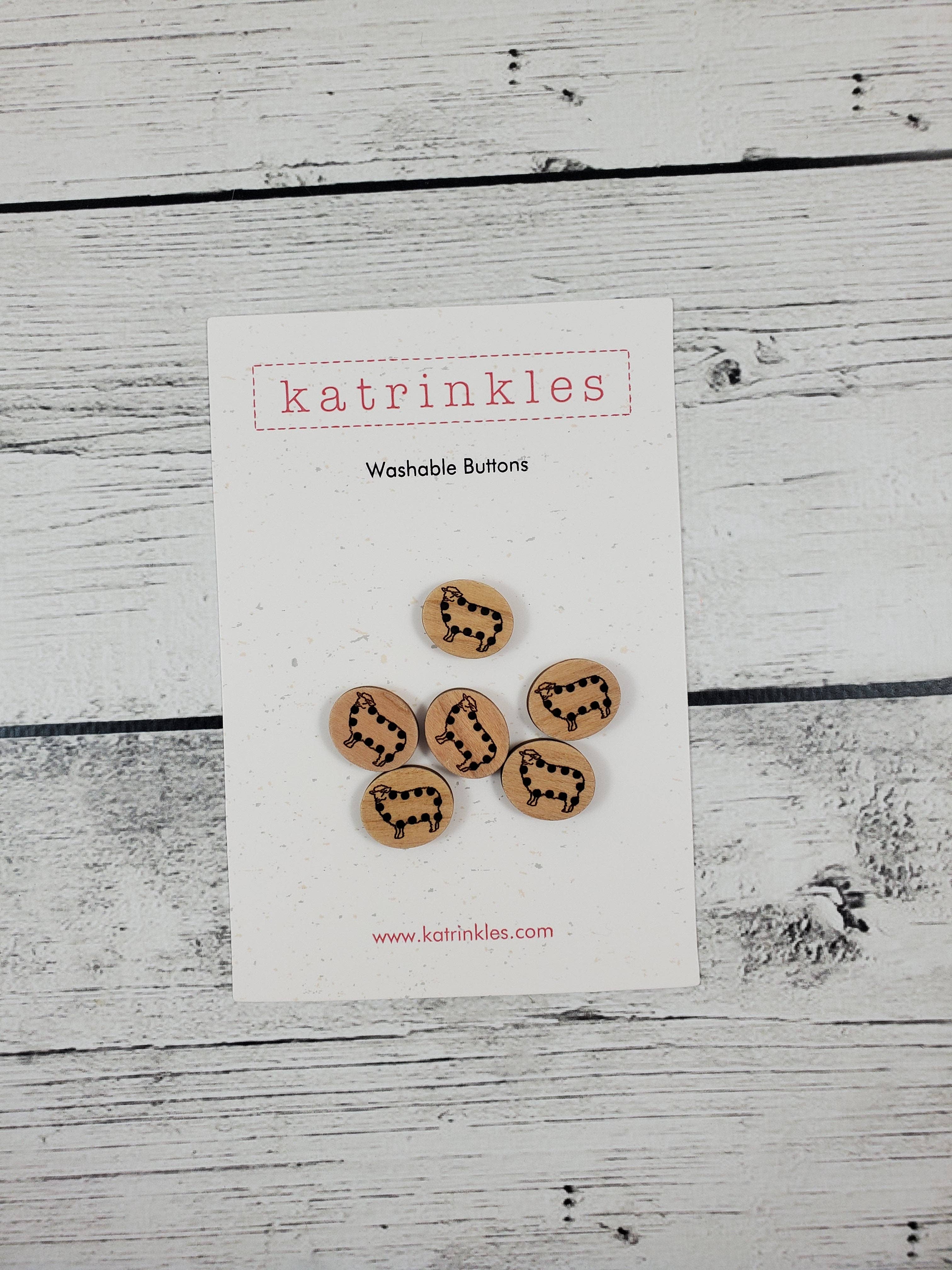 Katrinkles - Wholesale Craft Supplies - Stitchable Sheep Buttons0