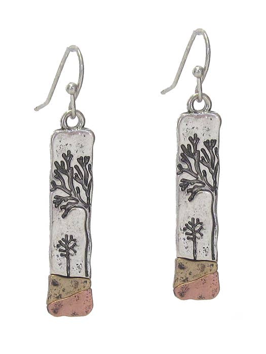 ( C814 ) TREE OF LIFE BAR EARRING for wholesale by Jewelry Max