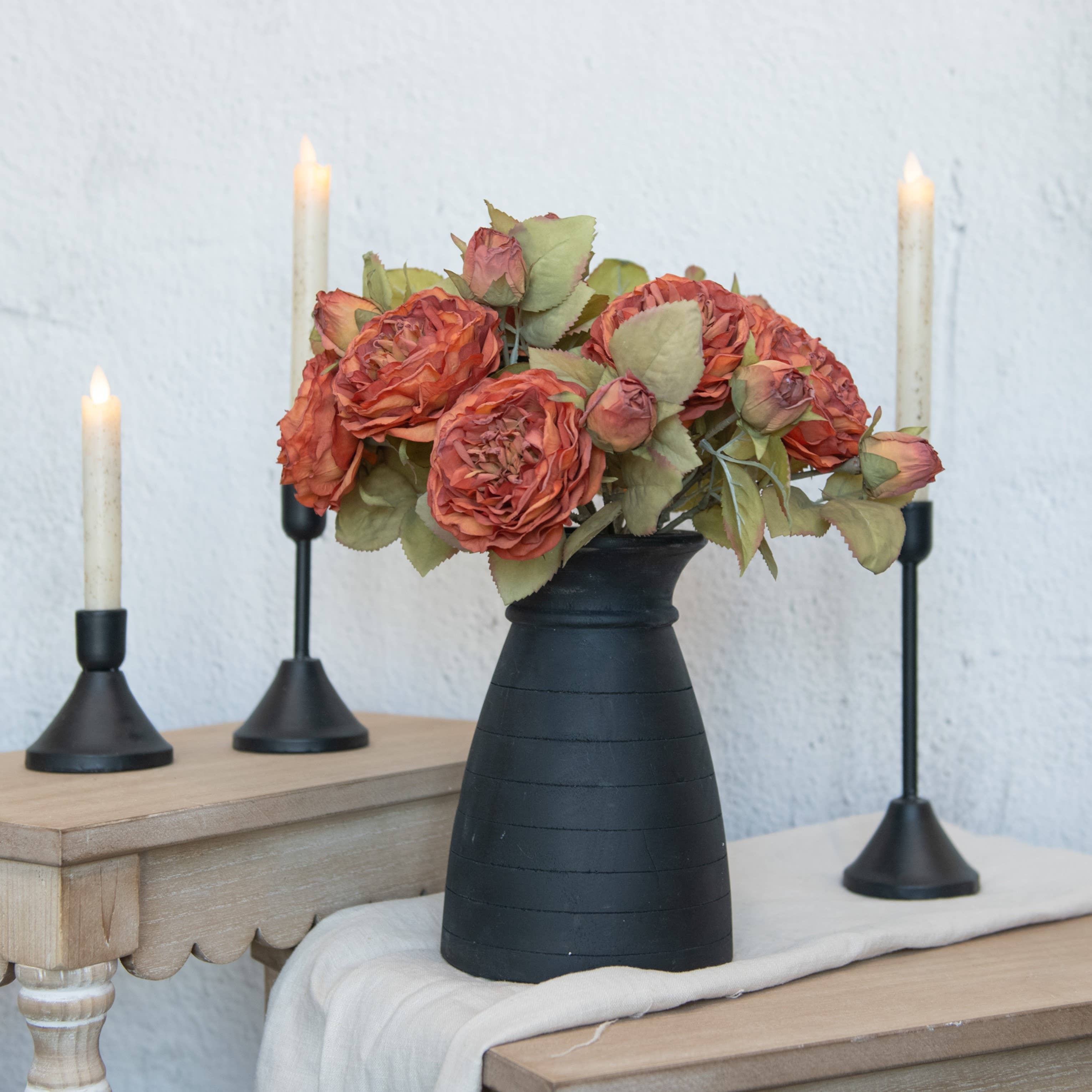 Ragon House – Großhandel Künstliche Blumen – 14" BURNT ORANGE ROSENZWEIG3