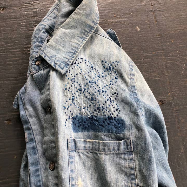 Wrenbirdarts - Wholesale Craft Sewing Kit - Washable Mending Patterns #1 Blue7