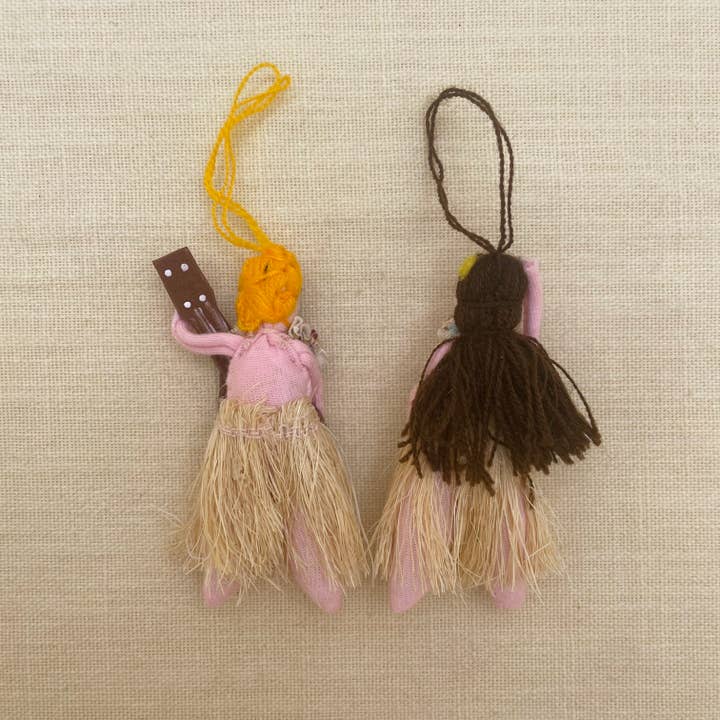 Tesoros Trading Company – wholesale Docka - Barn – Arpillera hawaiiska dockor, Peru2