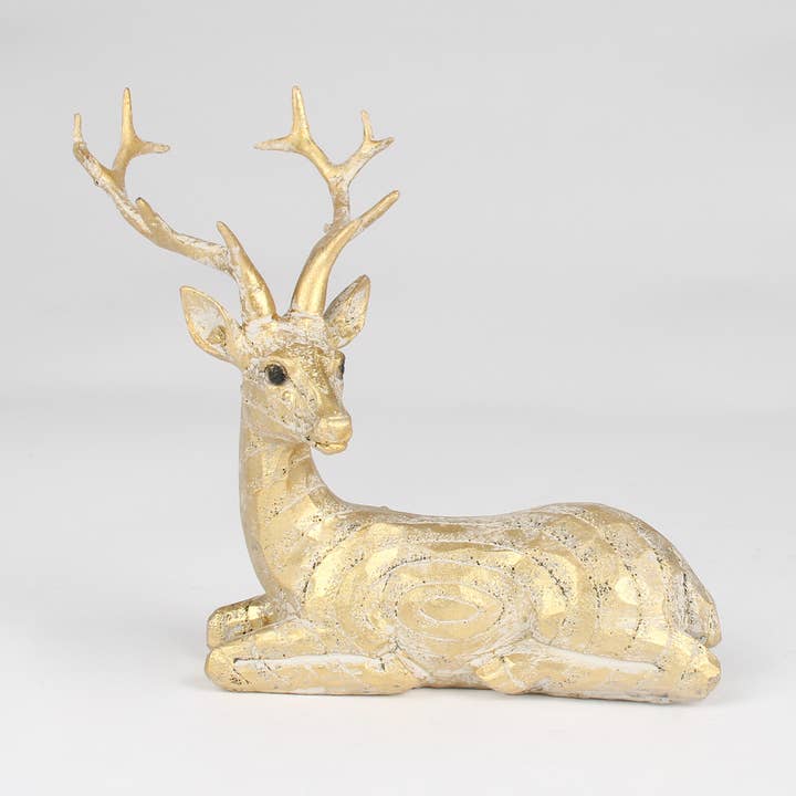 Gold Sitting Stag for wholesale by Originals International Ltd