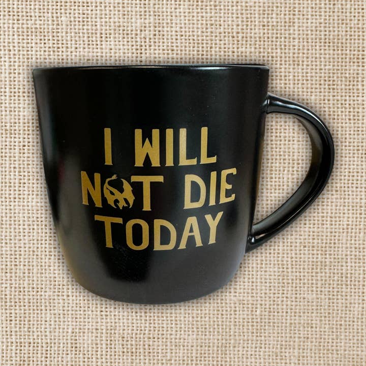 I Will Not Die Today Mug | Fourth Wing for wholesale by Kingdom of Threads