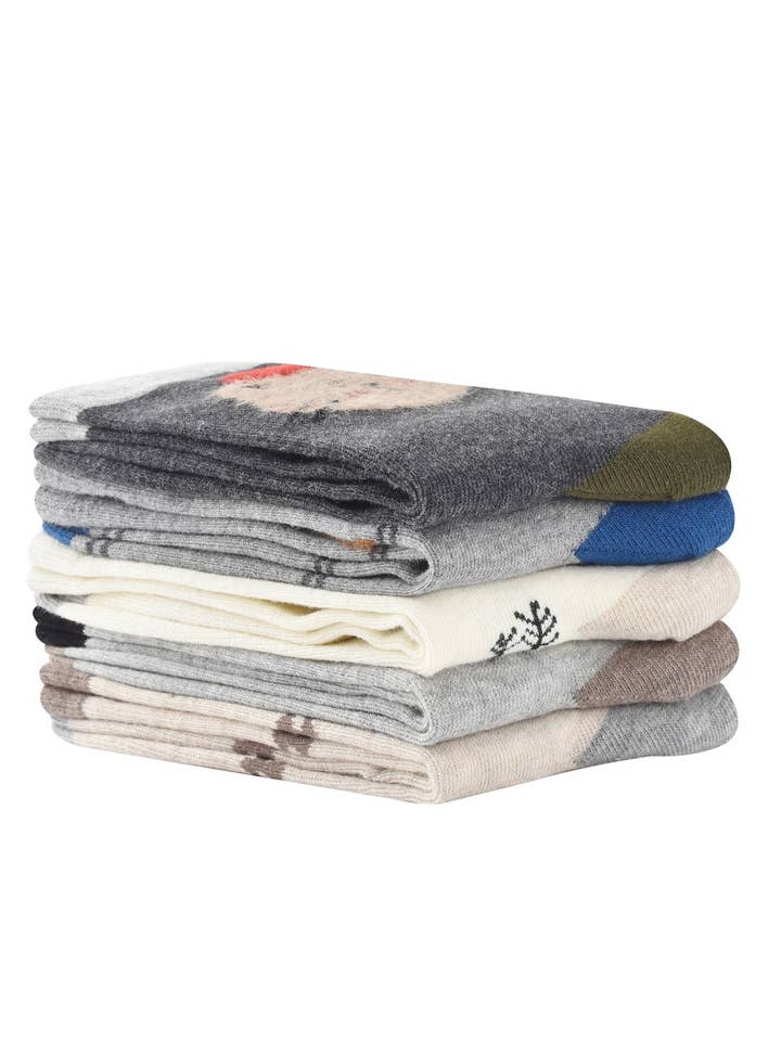 Funkyrel® Atzbranding Limited - Wholesale Socks - Women's - Rufia - Cute Winter Socks with Cartoon Animal Patterns15