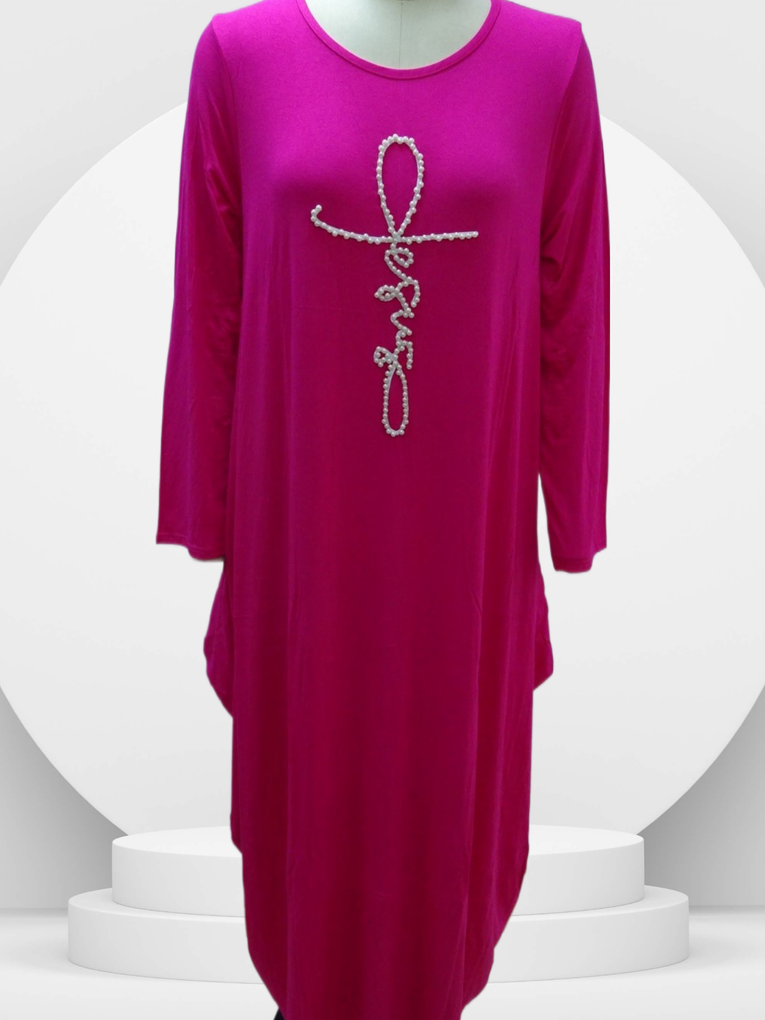 Surtido 23055 Vestido maxi elegante con perlas «JESUS» para mujer de venta al por mayor en Faire1