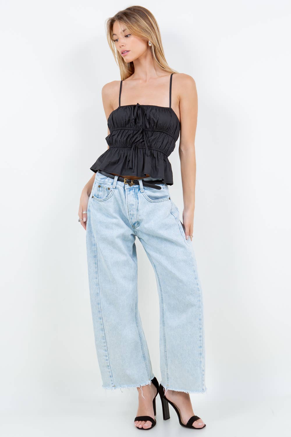 Beige CAMISETA SIN MANGAS DE POPELINA de venta al por mayor en Faire7