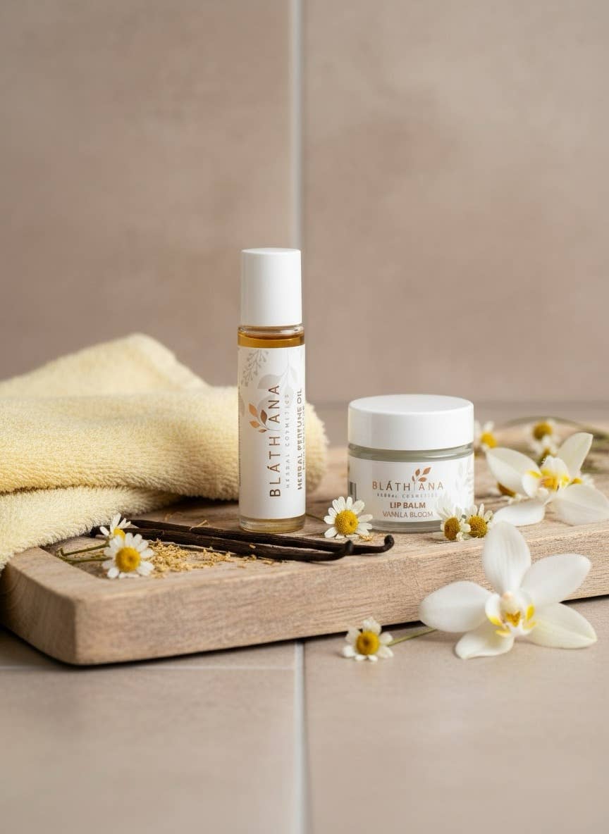 BLATHANA HERBAL COSMETICS - Wholesale Bath & Body Set - THE VANILLA BLOOM GIFT BOX