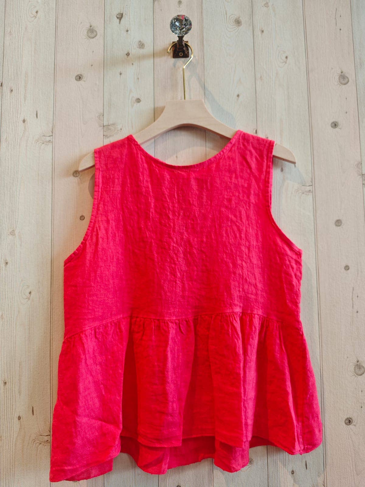 Linen & More - Venta al por mayor Blusa - Mujer - REF 18023 BLUSA LAZO ATRAS ABIERTO LINO 100%0